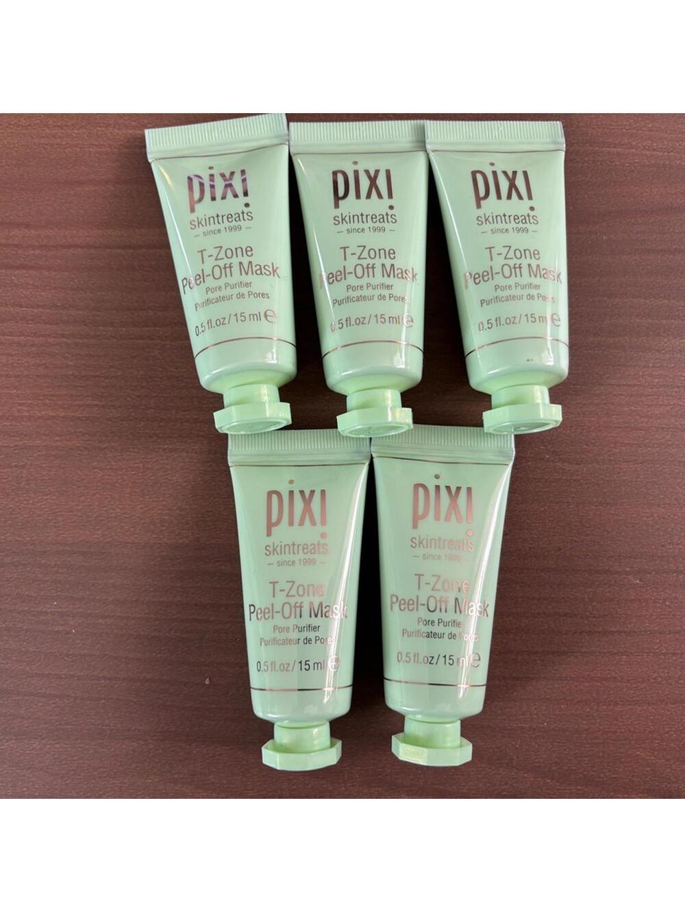 5 Pixi Skintreats T-Zone Peel Off Mask Pore Purifier .5oz Travel Sample Size